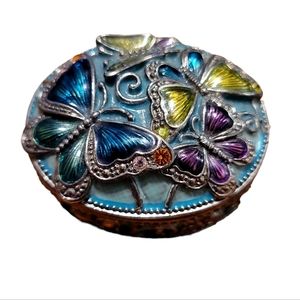 Monet Butterfly Trinket Box